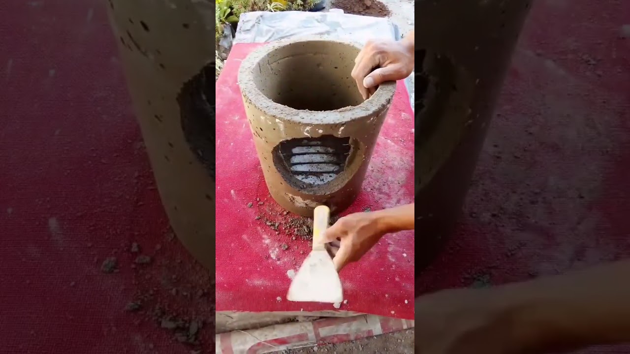 ideas incre&iacute;ble estufa a le&ntilde;a  en cemento muy f&aacute;cil de hacer 👁️👀