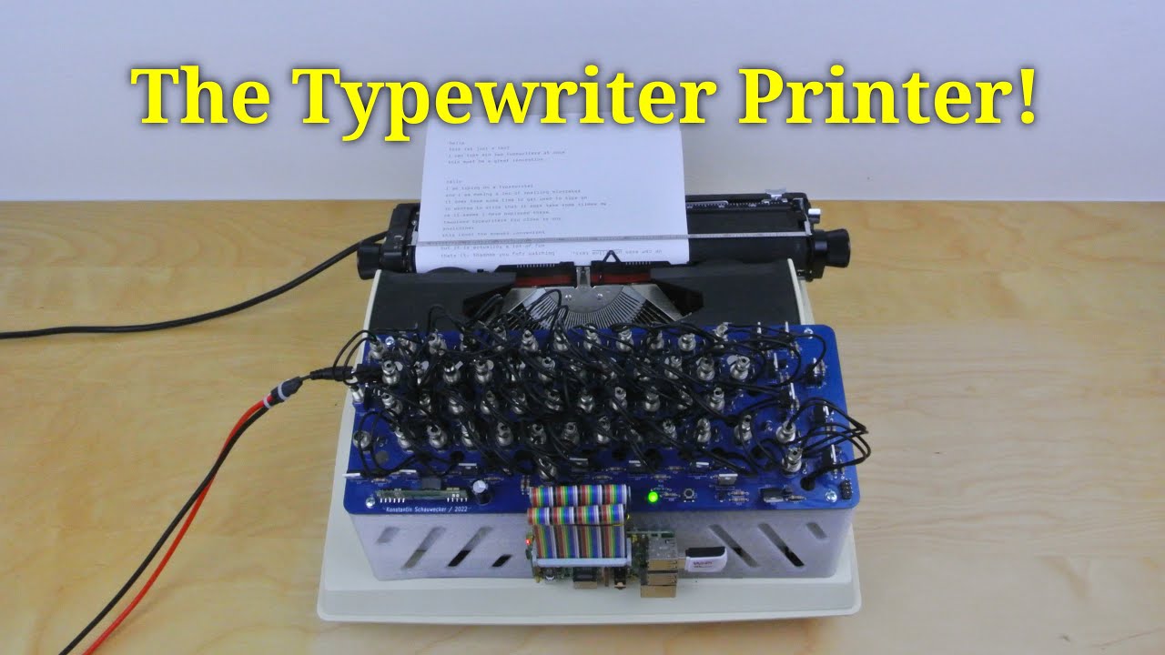 I turned my typewriter into a printer!