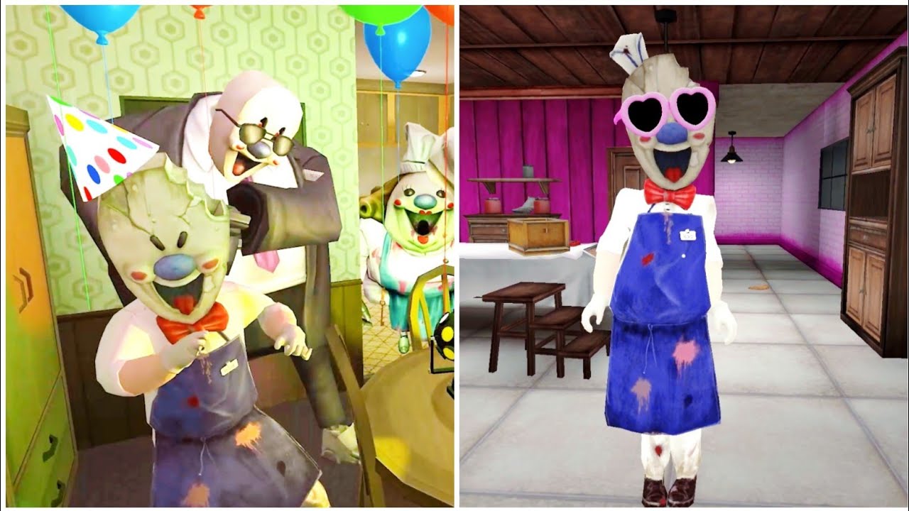Ice Scream 3 Anniversary Mod Vs Ice Scream 6 Love Mod