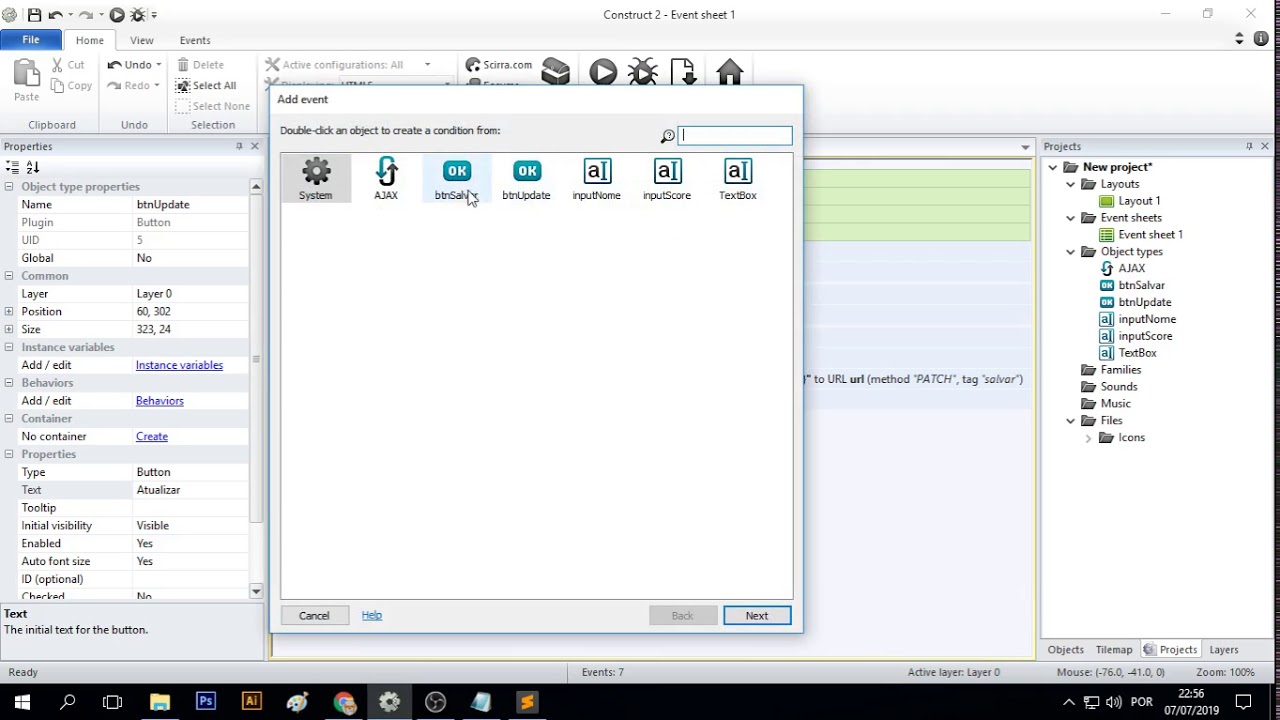 Utilizando Firebase no Construct (parte 2)