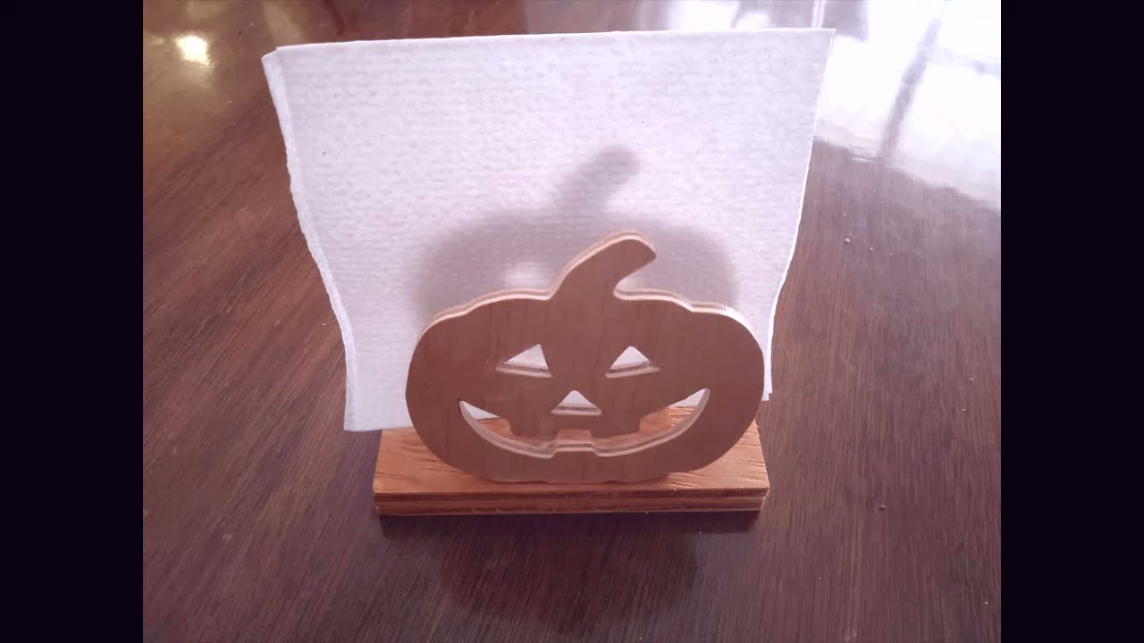 Servilletero en forma de calabaza | Aprende como hacer moldes de madera para cualquier figura