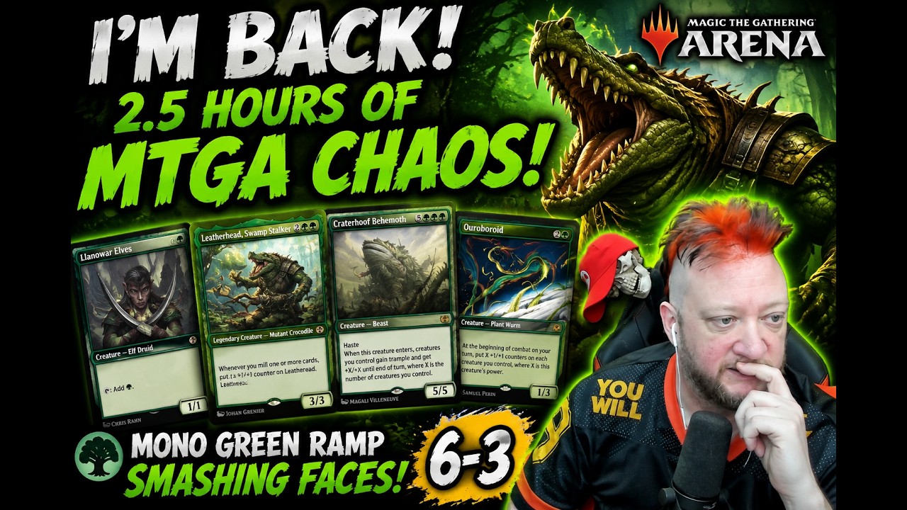 Mono-Green Ramp is BACK! | MTGA Unedited Games Returns!