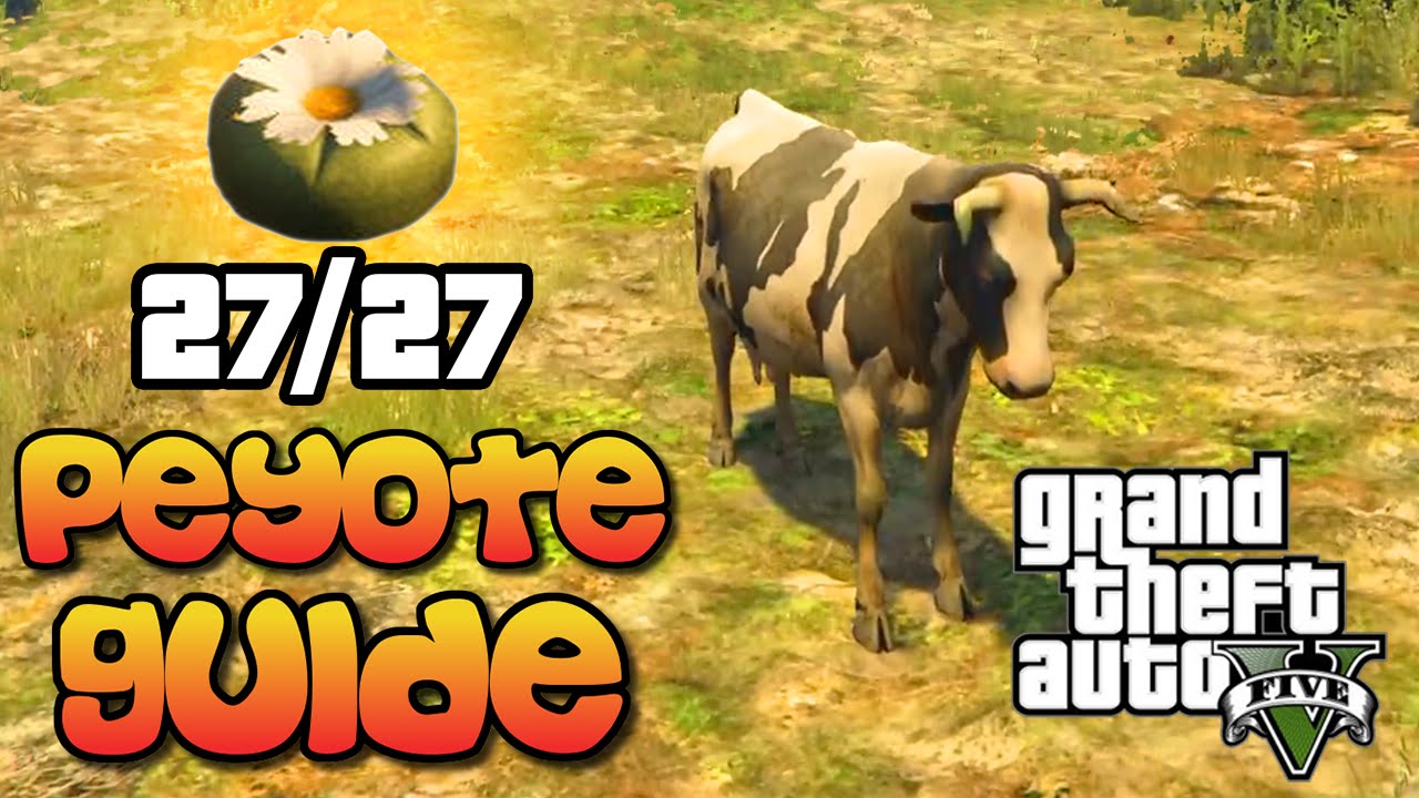 GTA 5 - All 27 Peyote Plant Locations Guide - Play As Animals Easter Egg Tutorial (GTA V)