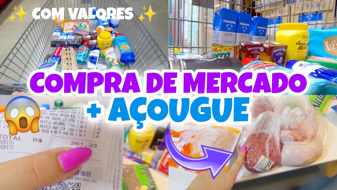 COMPRAS DE MERCADO ATACADISTA | COMPRAS DA SEMANA PARA DUAS PESSOAS + A&Ccedil;OUGUE E VALORES