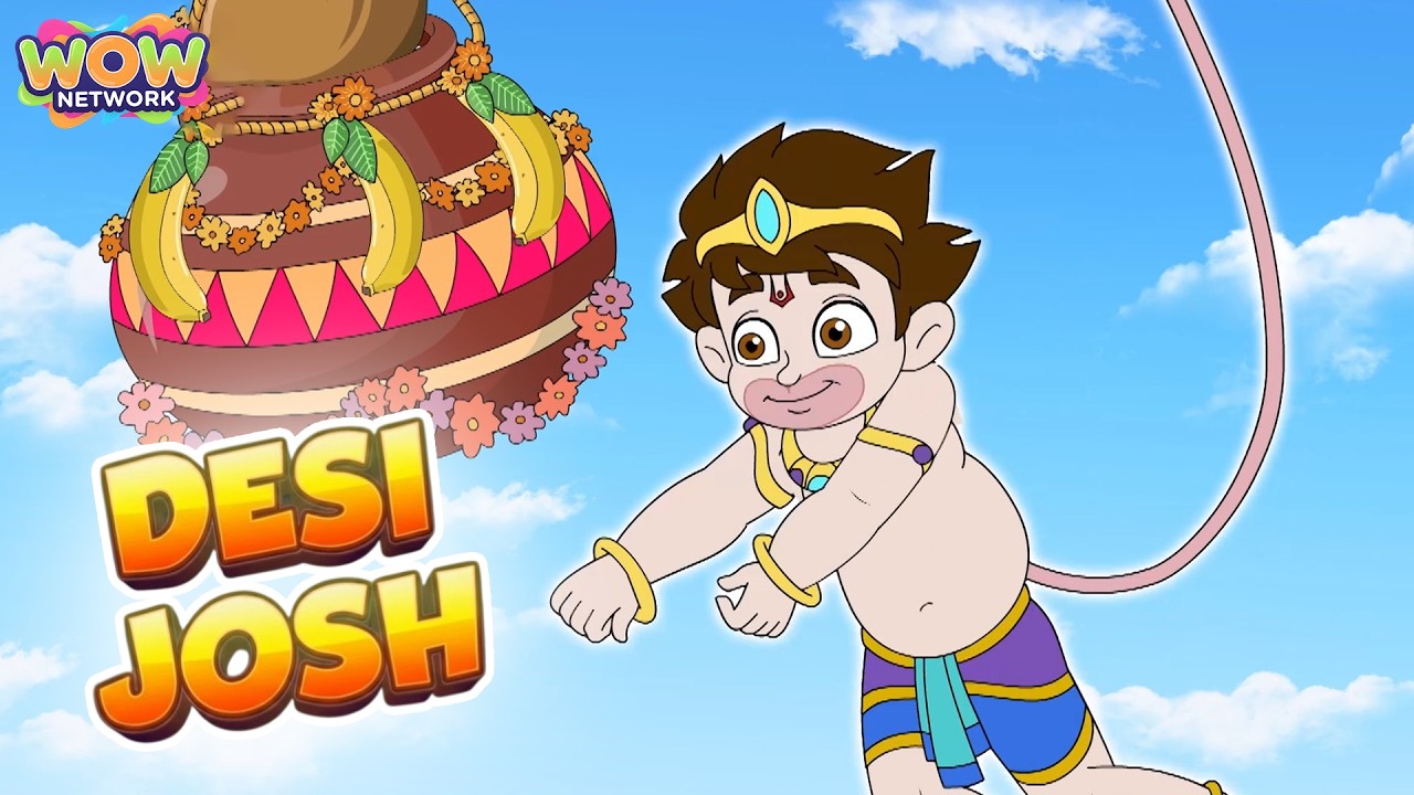 Tyohar Aur Khel | Dahi Handi, Sports & Desi Masti | Selfie with Bajrangi🐵📸| Cartoon | Wow Network