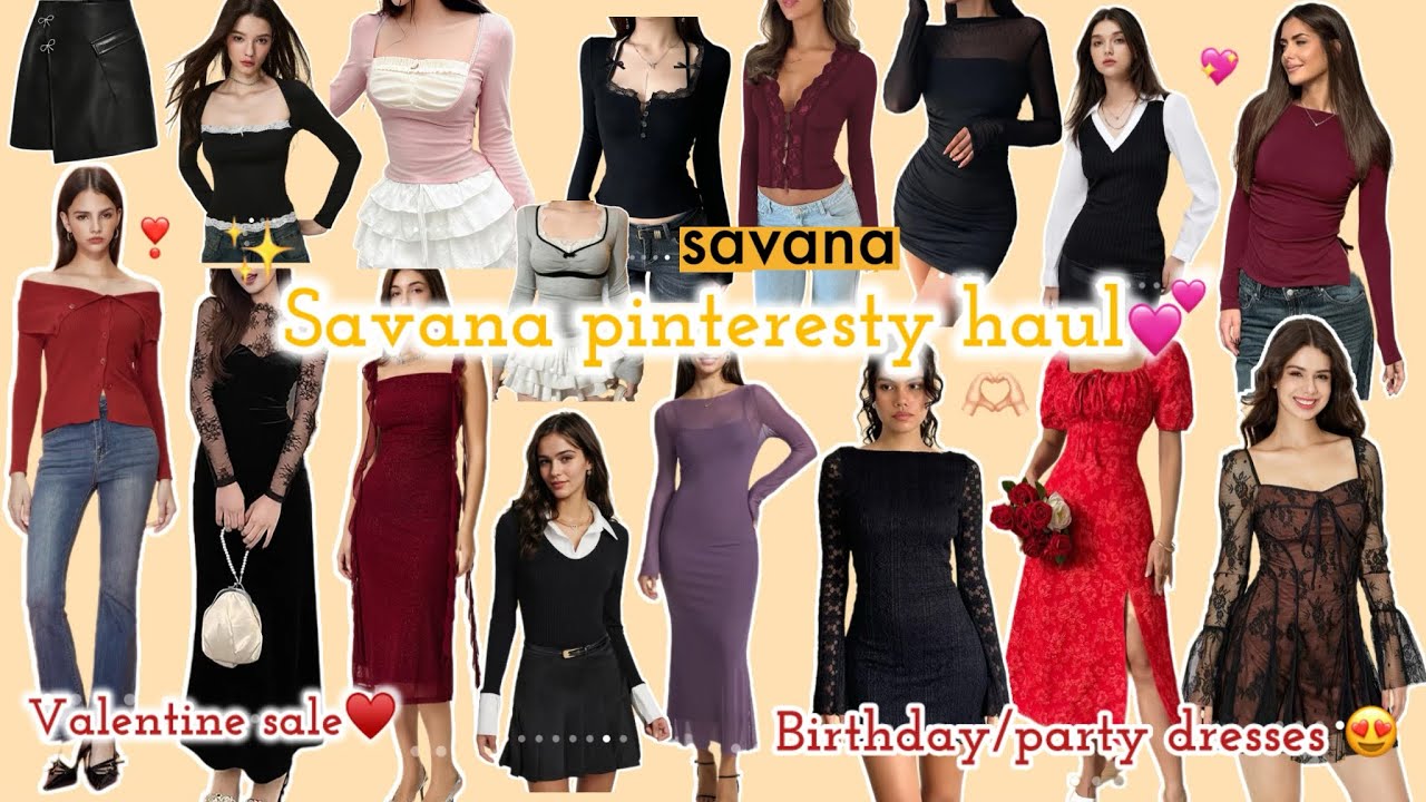 Savana pinteresty finds😍💖| birthday/party dresses,cute tops🥰#savana #pinterest#haul #ytvideo