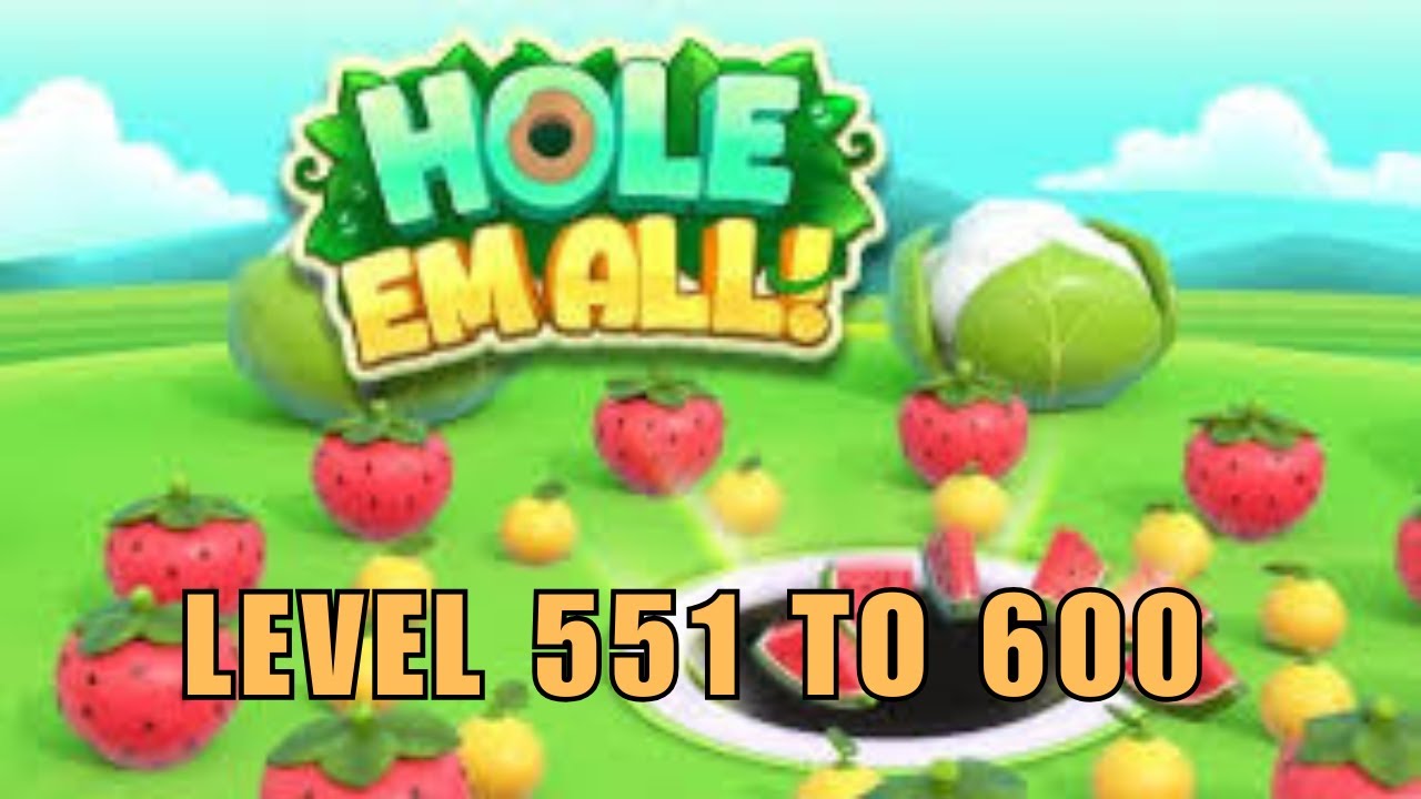 Hole em all LEVEL 551 to 600 solved
