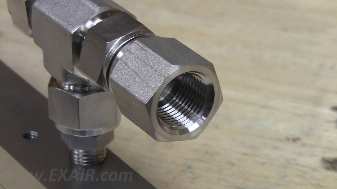 EXAIR Stainless Steel Super Air Knife Plumbing Kit Installation