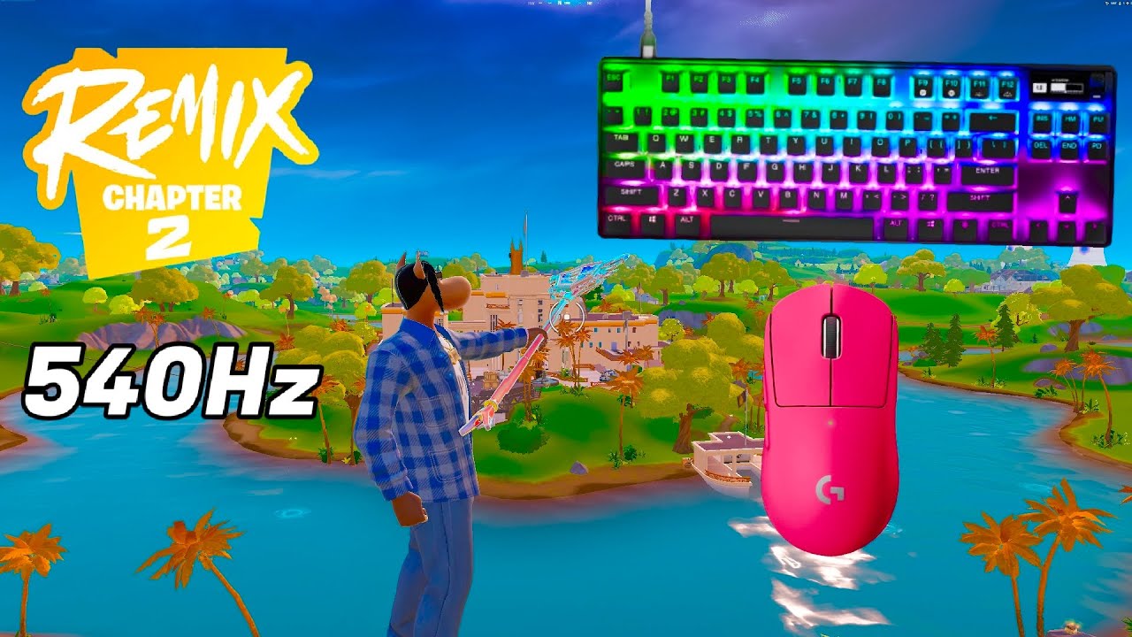 SteelSeries Apex Pro TKL ASMR 😴 Solo Gameplay 🏆 Satisfying Keyboard Fortnite 360 FPS 4K