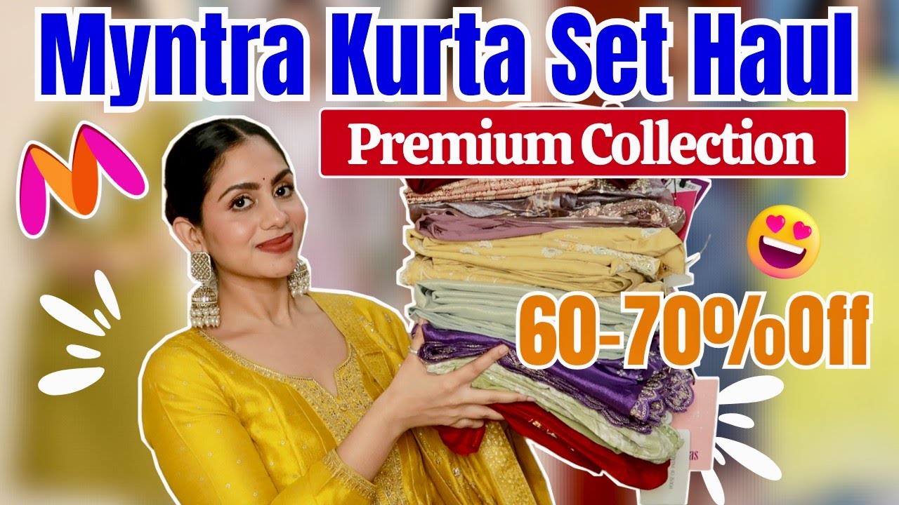 Huge Myntra Kurta Set Haul🥰 Sharara, Anarkali, Festive Everything You Need 💞