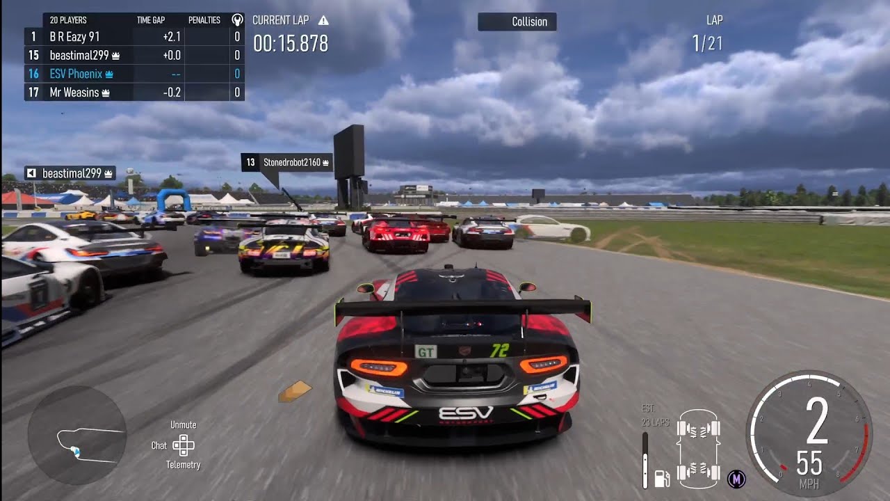 Trying the Viper @ Indy with the toughest strat from the back. GT2 Lobby. (Forza Motorsport 2023)
