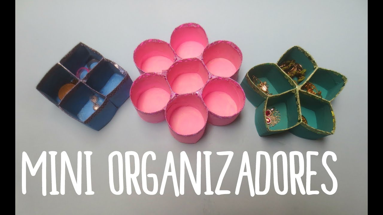 MINI ORGANIZADORES DE TUBOS DE PAPEL HIGIENICO