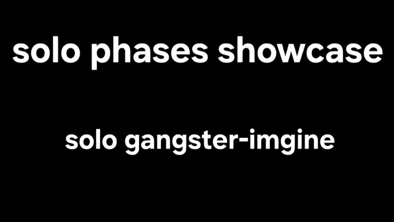 killstreak glove button test solo phases showcase(solo gangster-imagine)