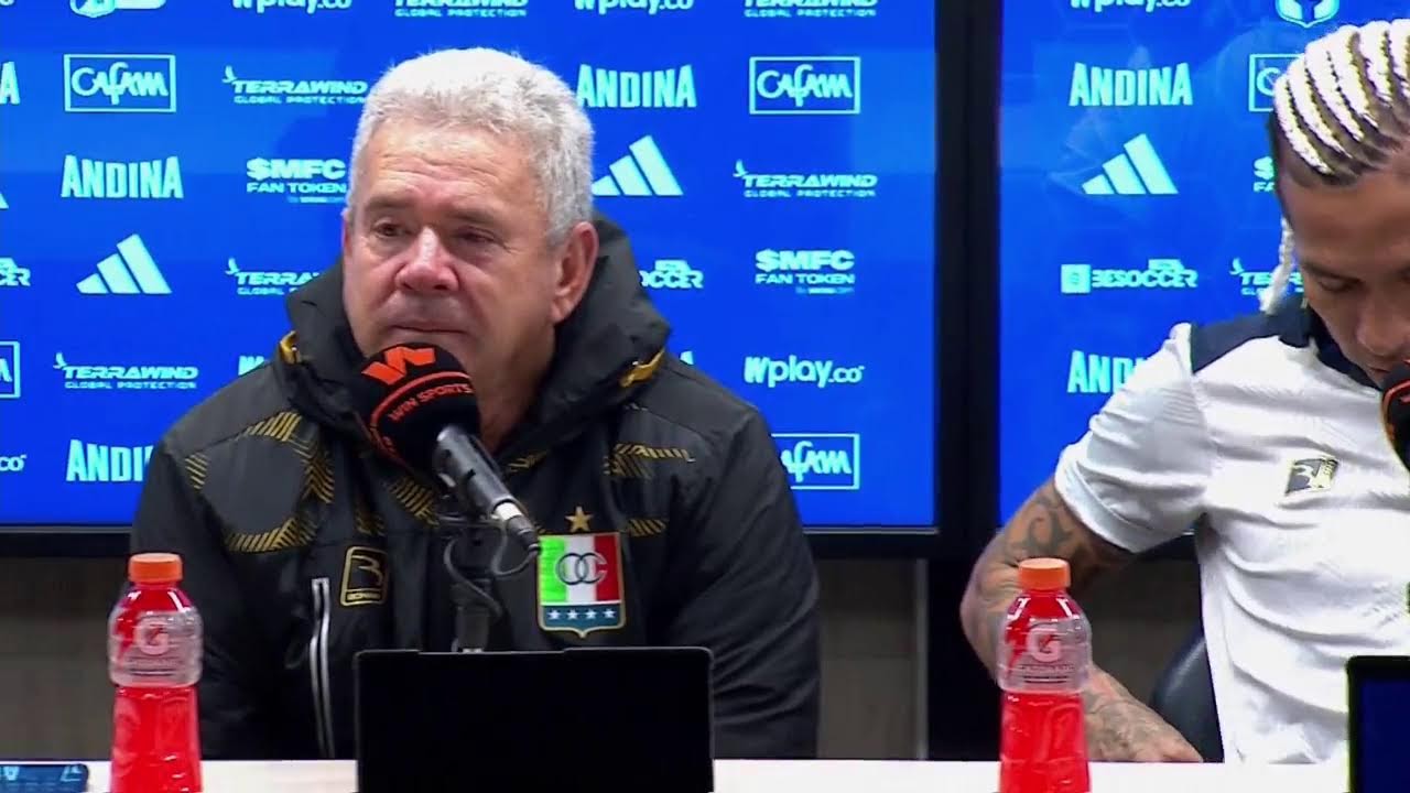 Rueda de prensa de Once Caldas tras su partido ante Millonarios