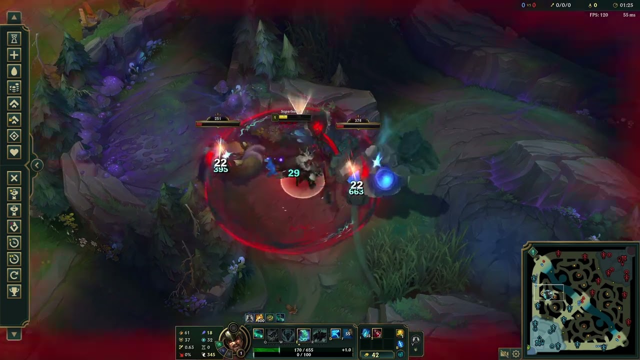 Mordekaiser Jungle Blue Clear. Bot Side. 234. 1 Smite