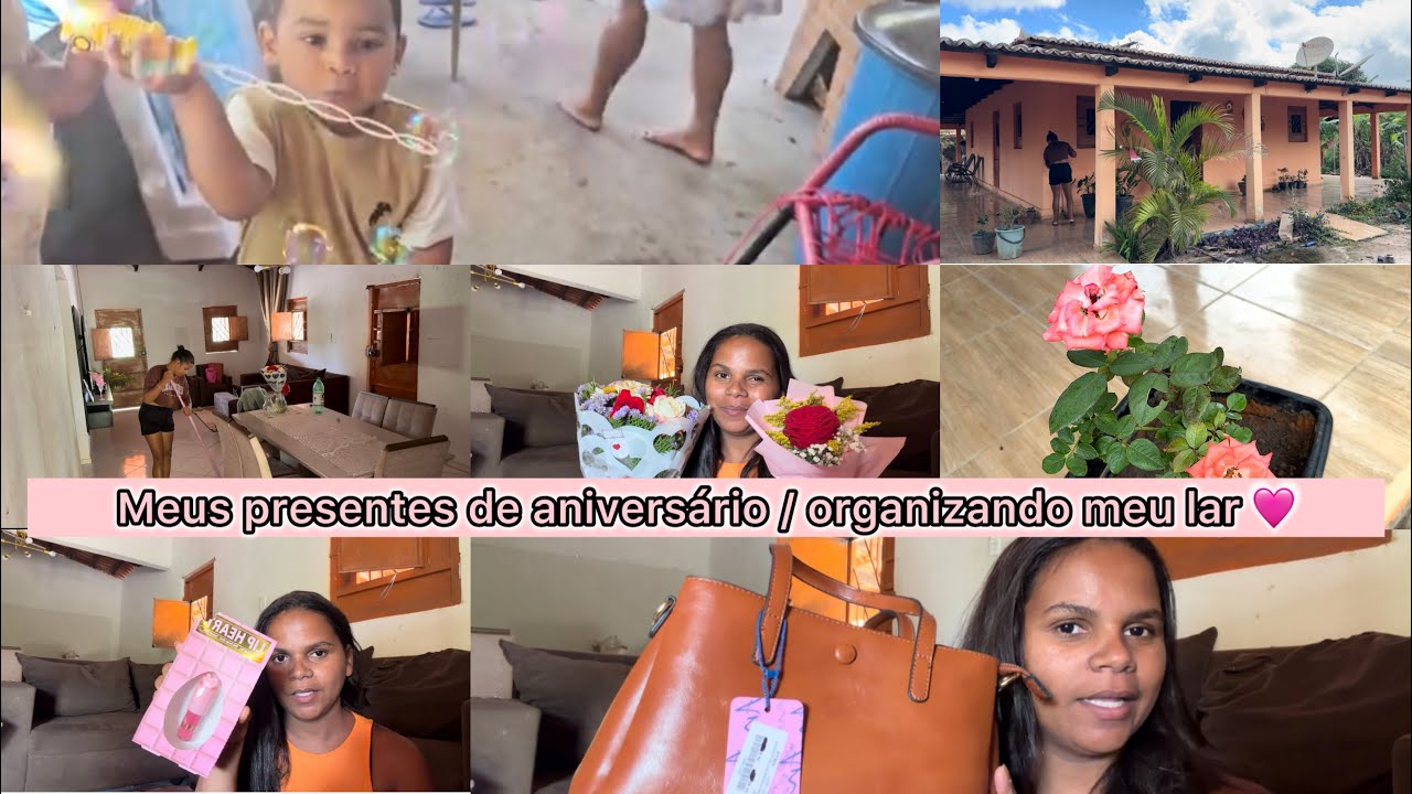 VOLTANDO A CUIDAR DA MINHA CASINHA / ABRINDO MEUS PRESENTES DE ANIVERSÁRIO 