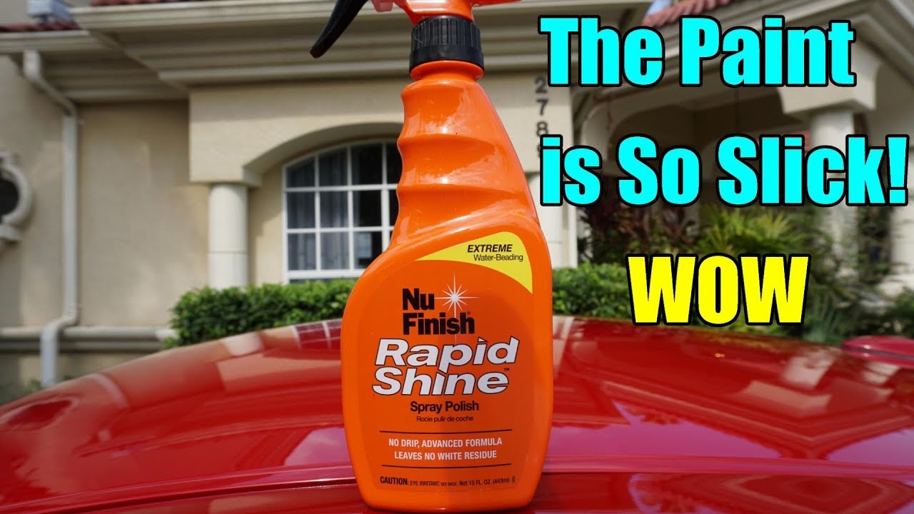 Nu Finish Rapid Shine Spray Polish Review.
