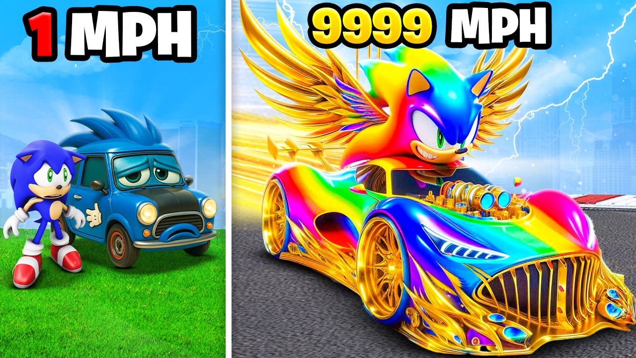 Upgrading to FASTEST GOD SONIC CAR In GTA 5!