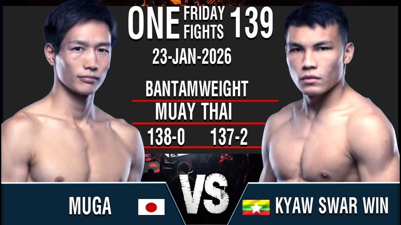 ကျော်စွာ၀င်း နှင့် ဂျပန် kyawswarwinVSmuga IAPAN ONE FIGHT139 23JAN2026 Lethwei