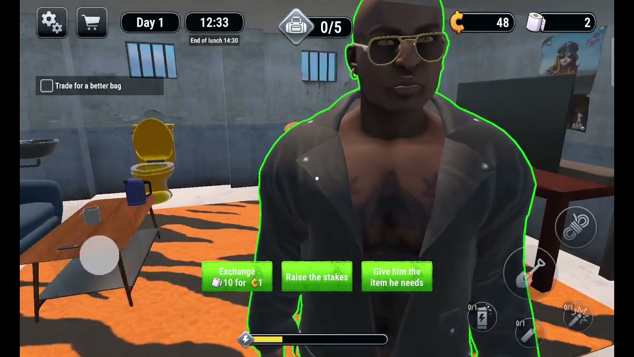 Again come back in prison escape game