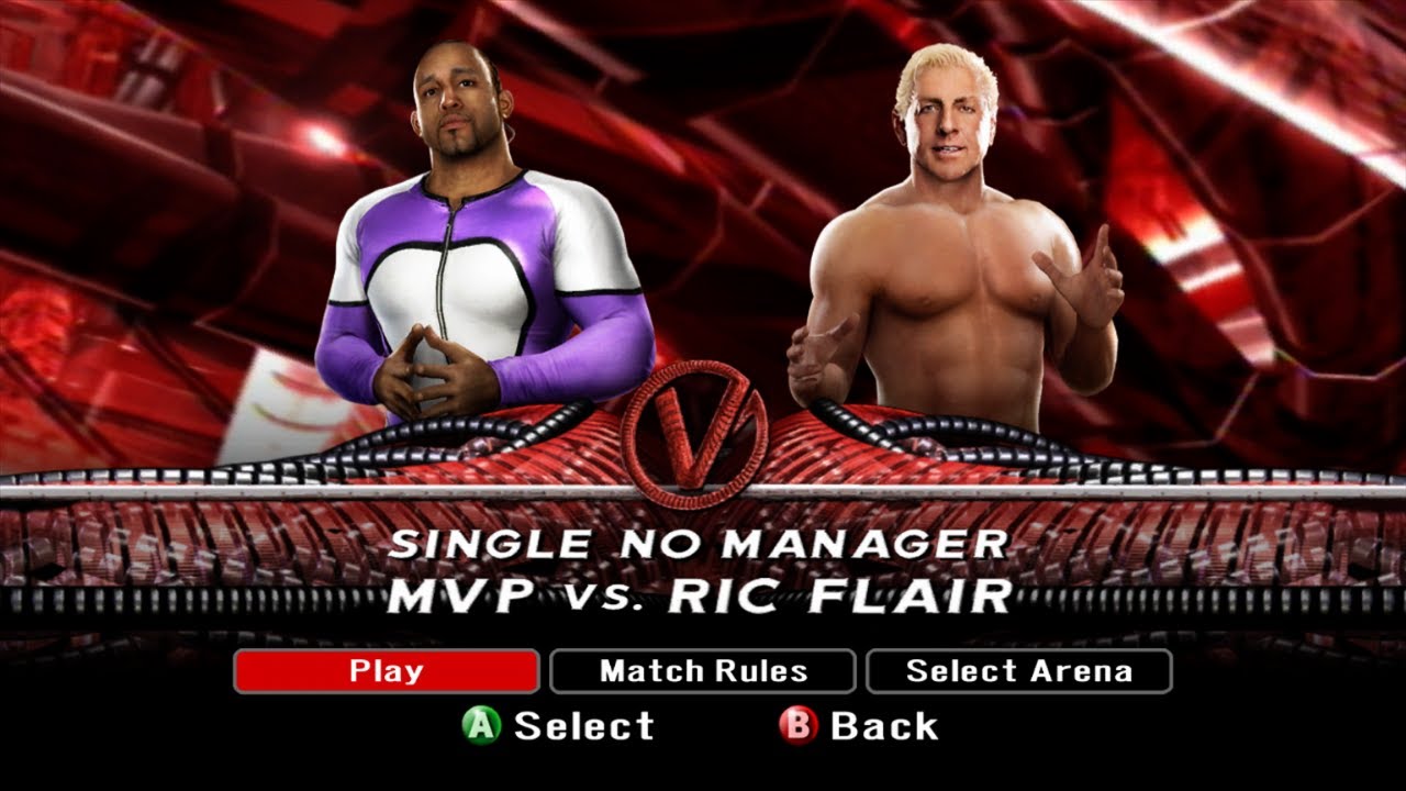WWE SmackDown vs. RAW 2008 - MVP vs. Ric Flair