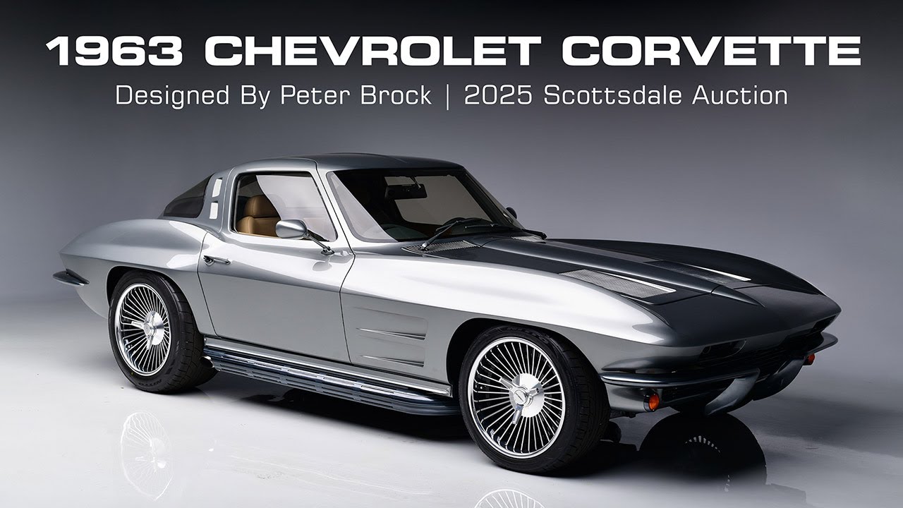 FIRST LOOK - 1963 Chevrolet Corvette Split-Window Coupe designed by Peter Brock - BARRETT-JACKSON