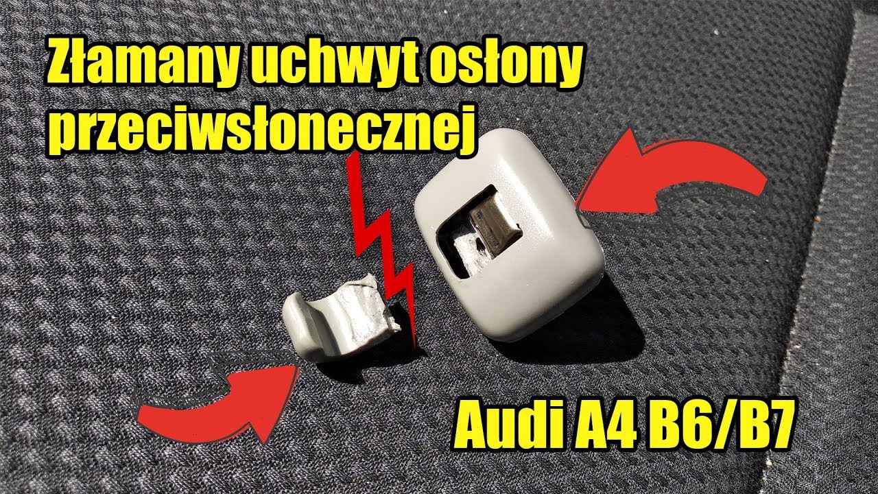 Wymiana uchwytu osłony przeciwsłonecznej A4 B6/B7