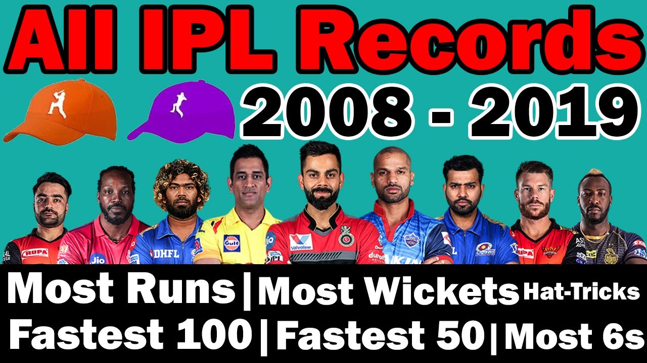 All  IPL Records 2008 - 2019✅IPL records 2008 to 2019😲IPL Records All Seasons | IPL Stats All IPL