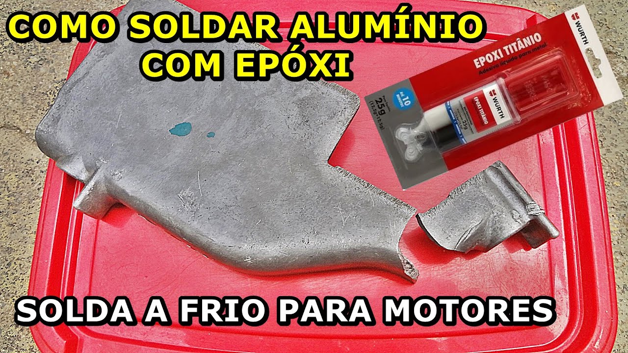 SOLDA FRIA PARA ALUMÍNIO - Wurth Epóxi Titânio - SOLDA FRIA WURTH - Cola Epóxi Alumínio - FVM