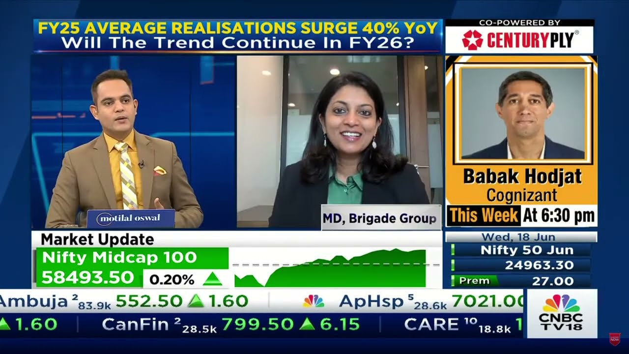 Pavitra Shankar, MD Brigade Group | CNBC TV18 | Business Outlook