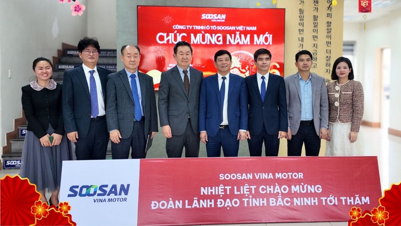 Phó Chủ Tịch UBND Tỉnh Bắc Ninh tới thăm và chúc Tết Công ty Soosan Vina Motor