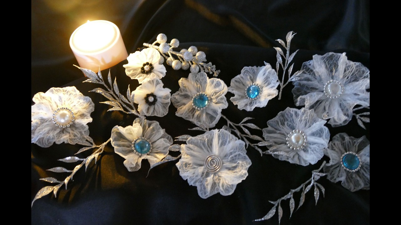 DIY Blüten aus einem Kosmetikmüllbeutel – einfach – DIY super beautiful flowers