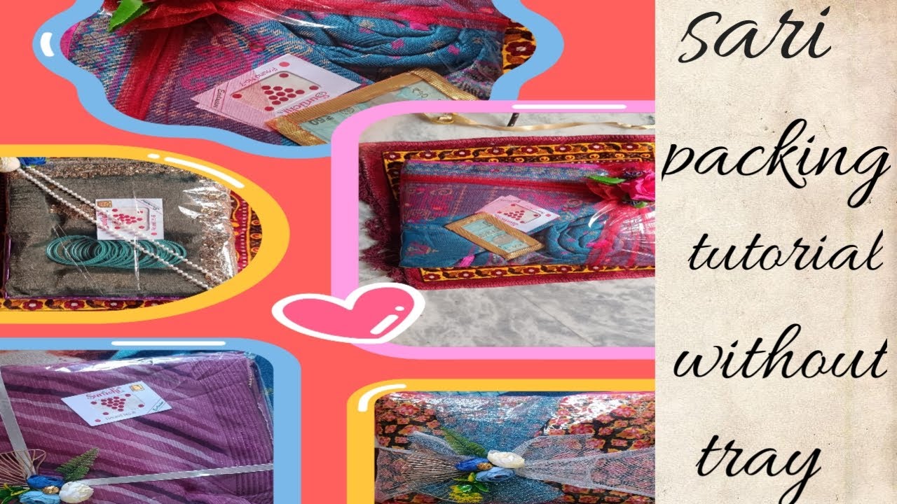 How to pack sari without tray / simple sari packing tutorial #ytviral #viralvideo #vowcraftdiaries