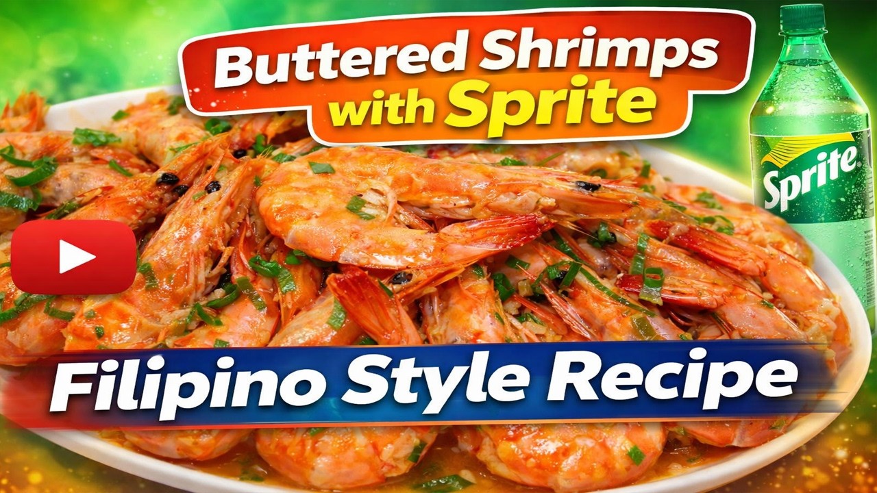 Yummy Buttered Shrimps with Sprite Filipino Style Recipe