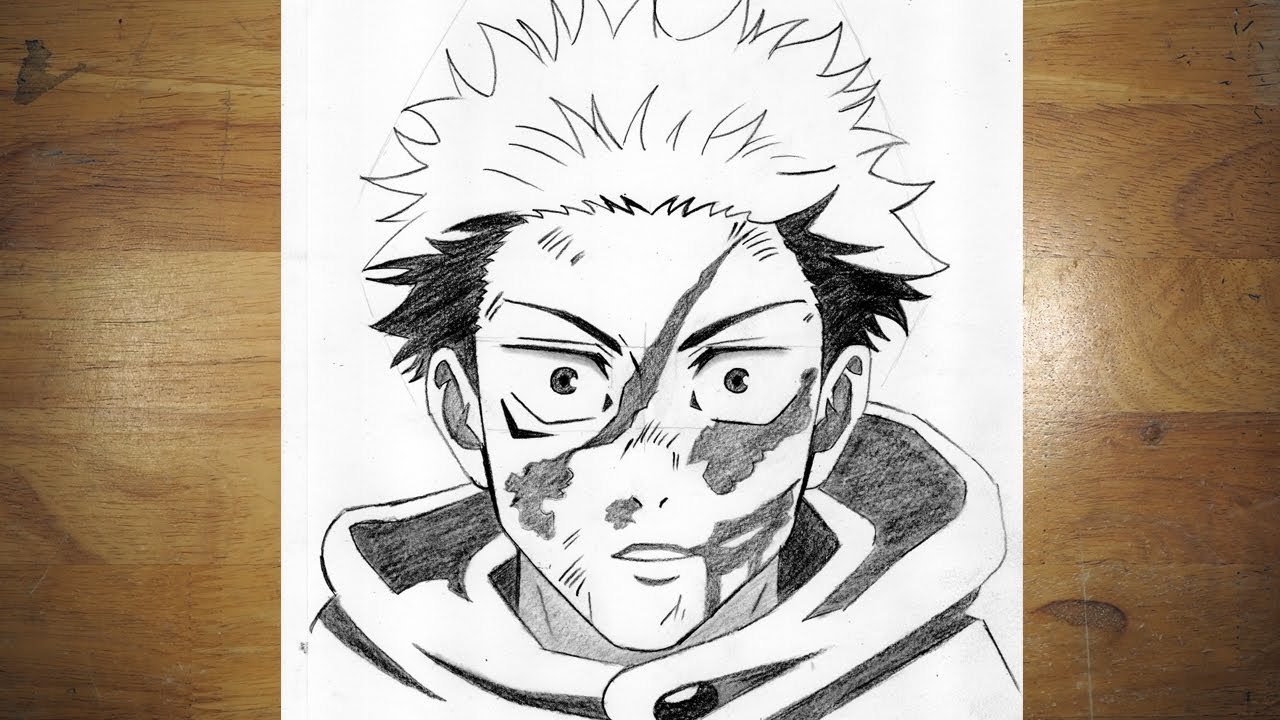 Drawing Itadori Yuuji Made Easy | Learn the Art of Anime Sketching - [Jujutsu Kaisen Drawing]