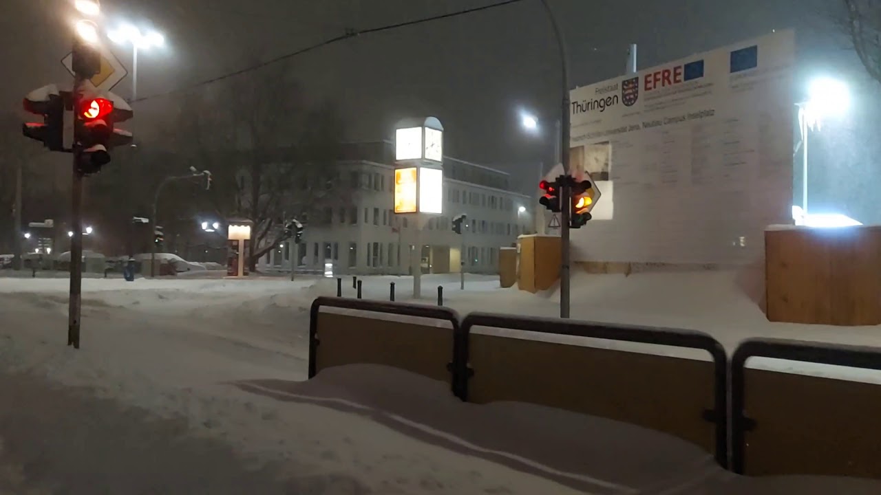 Deutschland Schneefall (Jena 8.02.21)