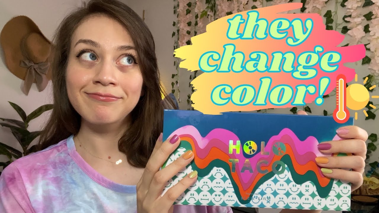 Holo Taco Mixed Emotions Collection 🙃 Color Changing Thermal Polish! Swatches, Comparisons + Review