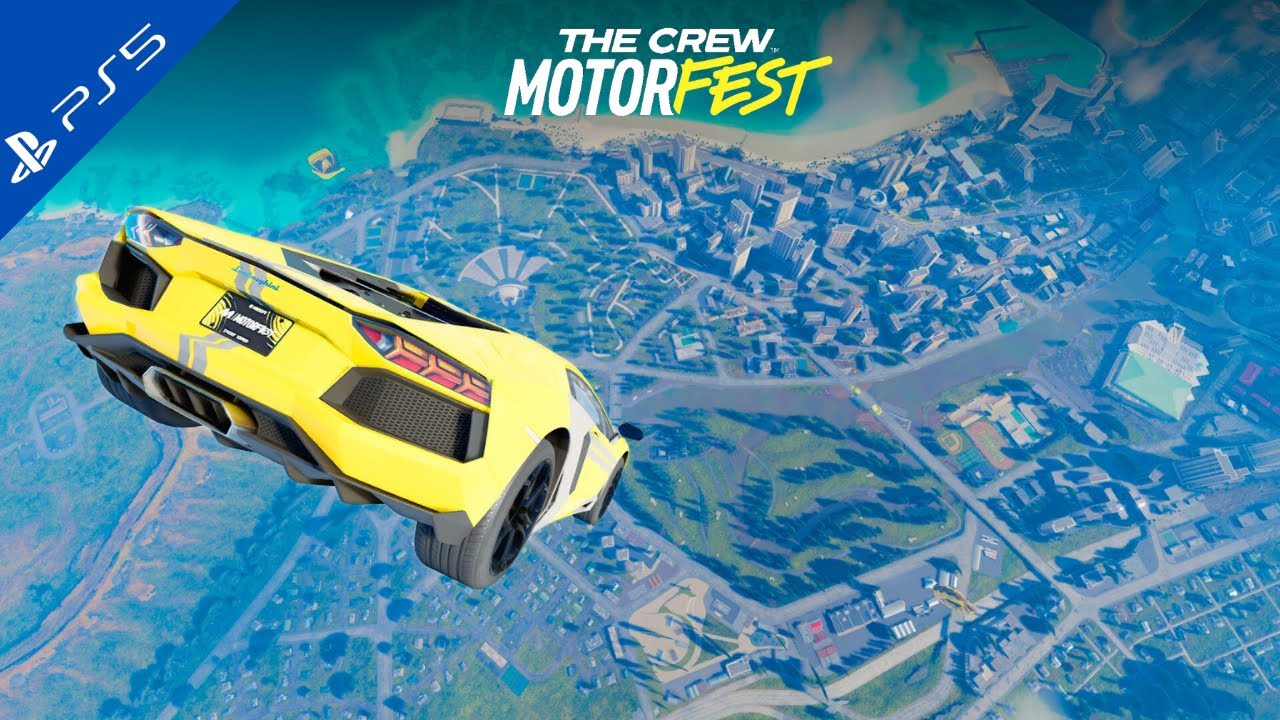 Gravity-Defying Fun: The Crew Motorfest Skydive in a Lamborghini Aventador | PS5 Gameplay