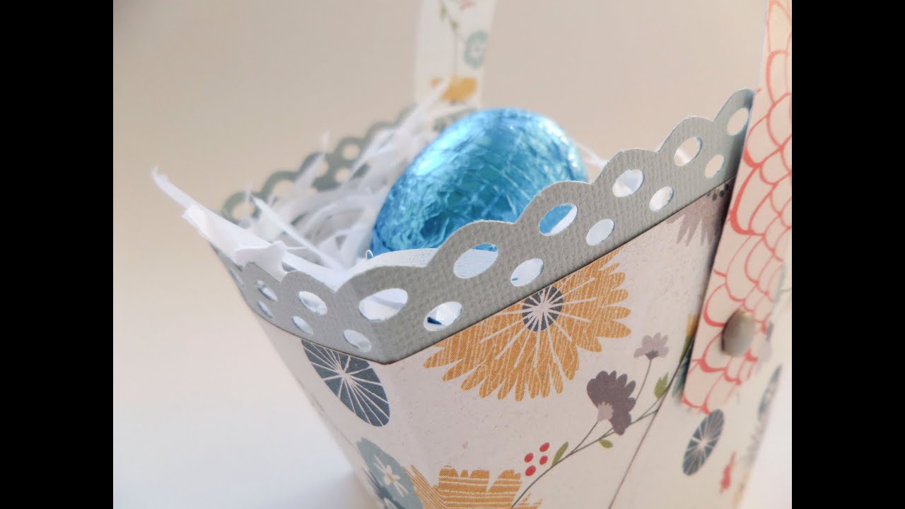 Cesta huevos de Pascua. Tutorial | CON P DE PAPEL