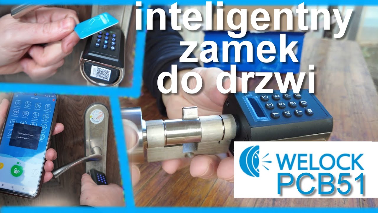 welock inteligenty zamek do drzwi - zdalne otwieranie drzwi, NFC, PIN 