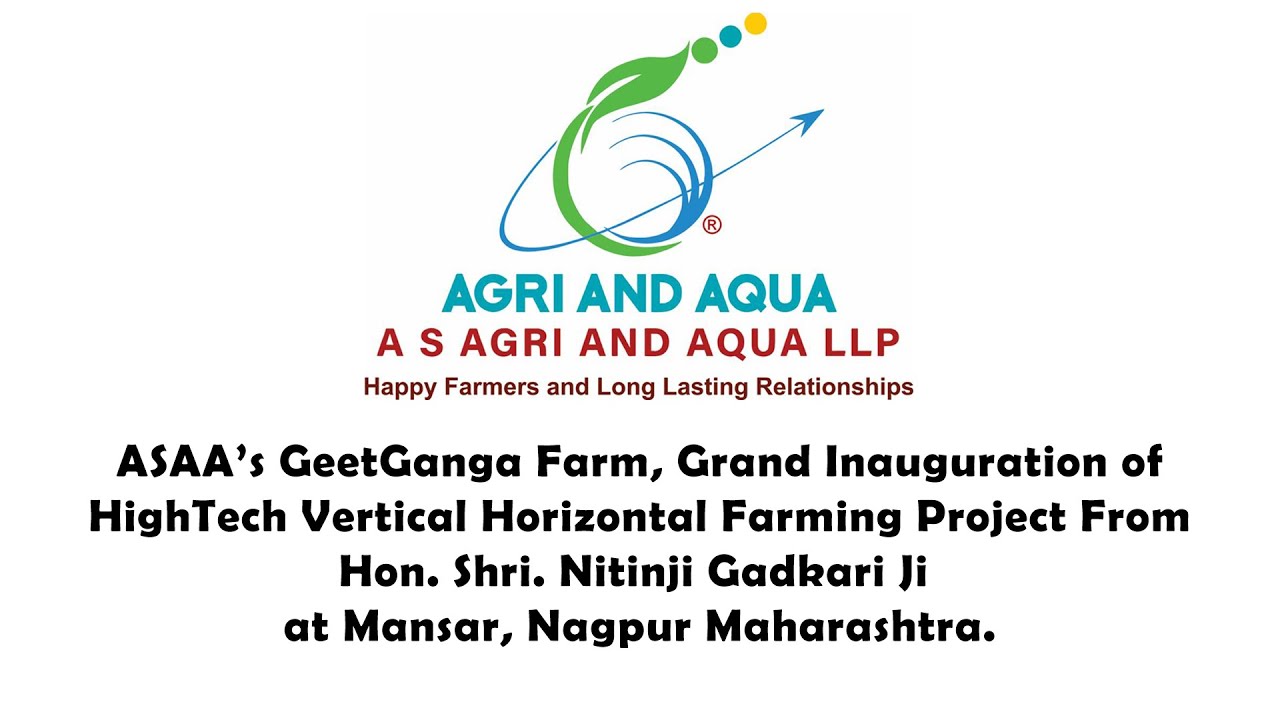 Inauguration HighTech Vertical Horizontal Farming Project By Hon.Shri.Nitinji Gadkari Ji Mansar NGP