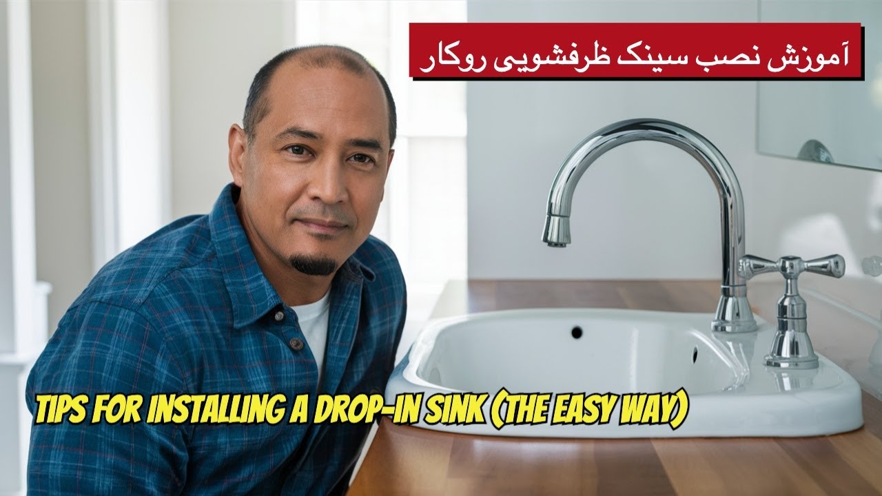 راهنمای تصویری کامل برای نصب سینک ظرفشویی روی کابینت آشپزخانه