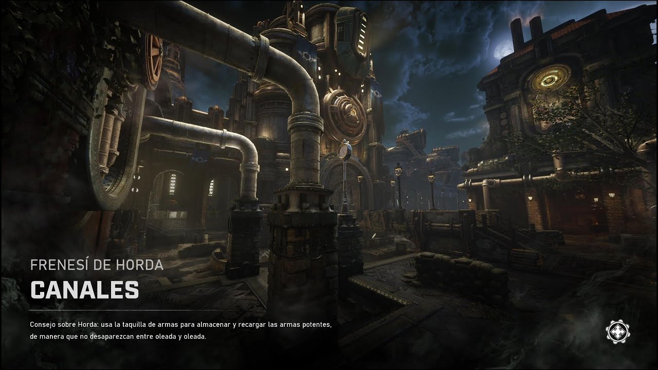 Gears 5 Frenesi de Horda en Canales Con Damon Baird {[No Commentary 60Fps 4k]}