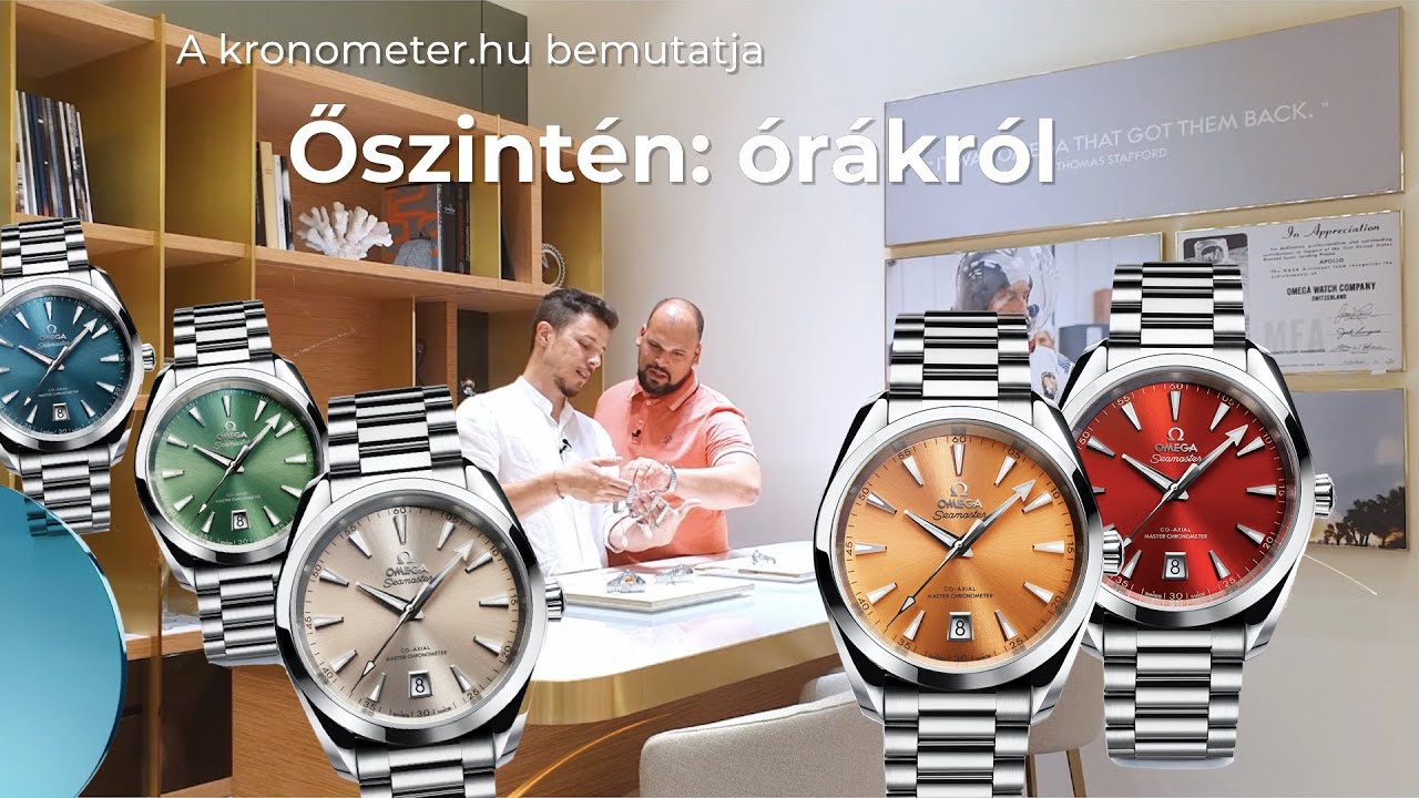 Ilyen élőben az élénk, SZÍNES Omega Aqua Terra kollekció  I Őszintén: Órákról