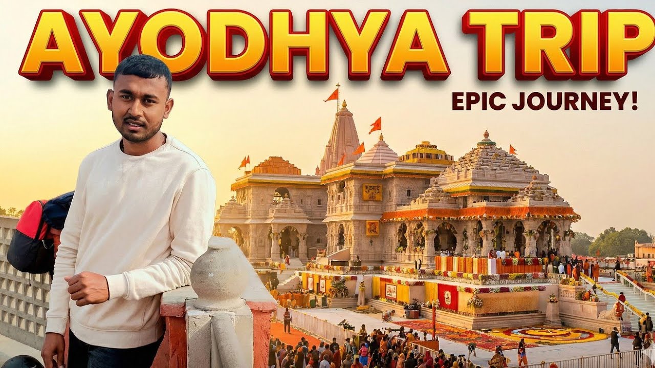 Ram nagri ll Ayodhya ll 🥴 ll Vlog 😎 full enjoy with friends 😄#youtube #vlog #ayodhya #trending 