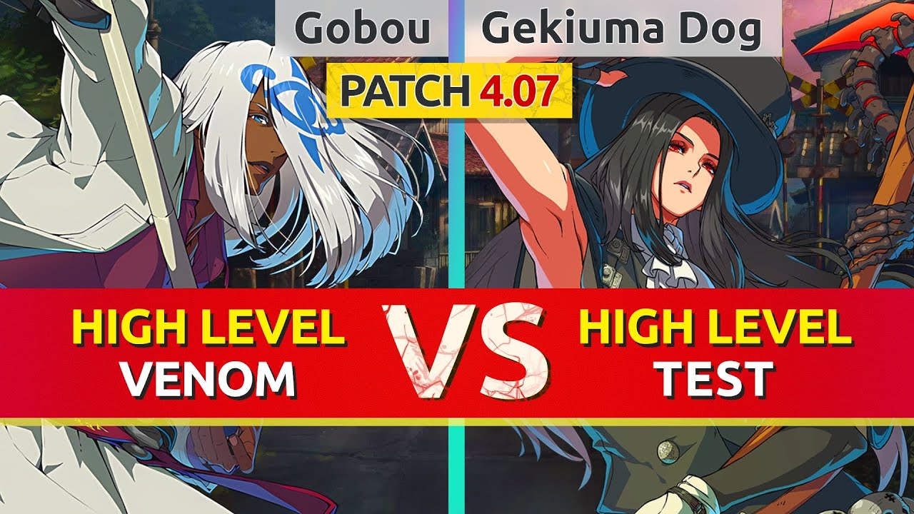 GGST ▰ Gobou (Venom) vs Gekiuma Dog (Testament). High Level Gameplay