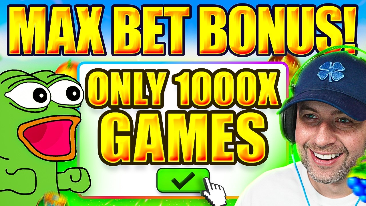 WE GOT a MAX BET BONUS WHILE PLAYING ONLY 1000x GAMES!!