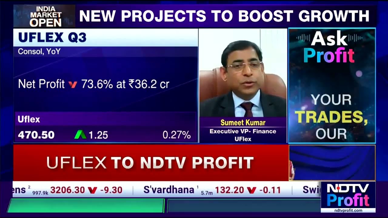 17 Feb 2026: Sumeet Kumar, EVP &ndash; Finance, UFlex, Speaks to NDTV Profit on Q3 FY26 Results