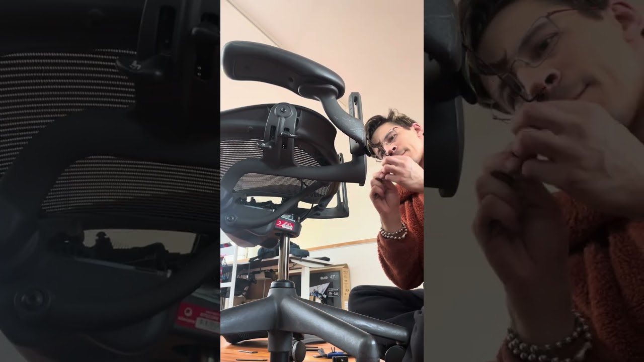 Removing Herman Miller Aeron Arms (non-destructive / no special tools)
