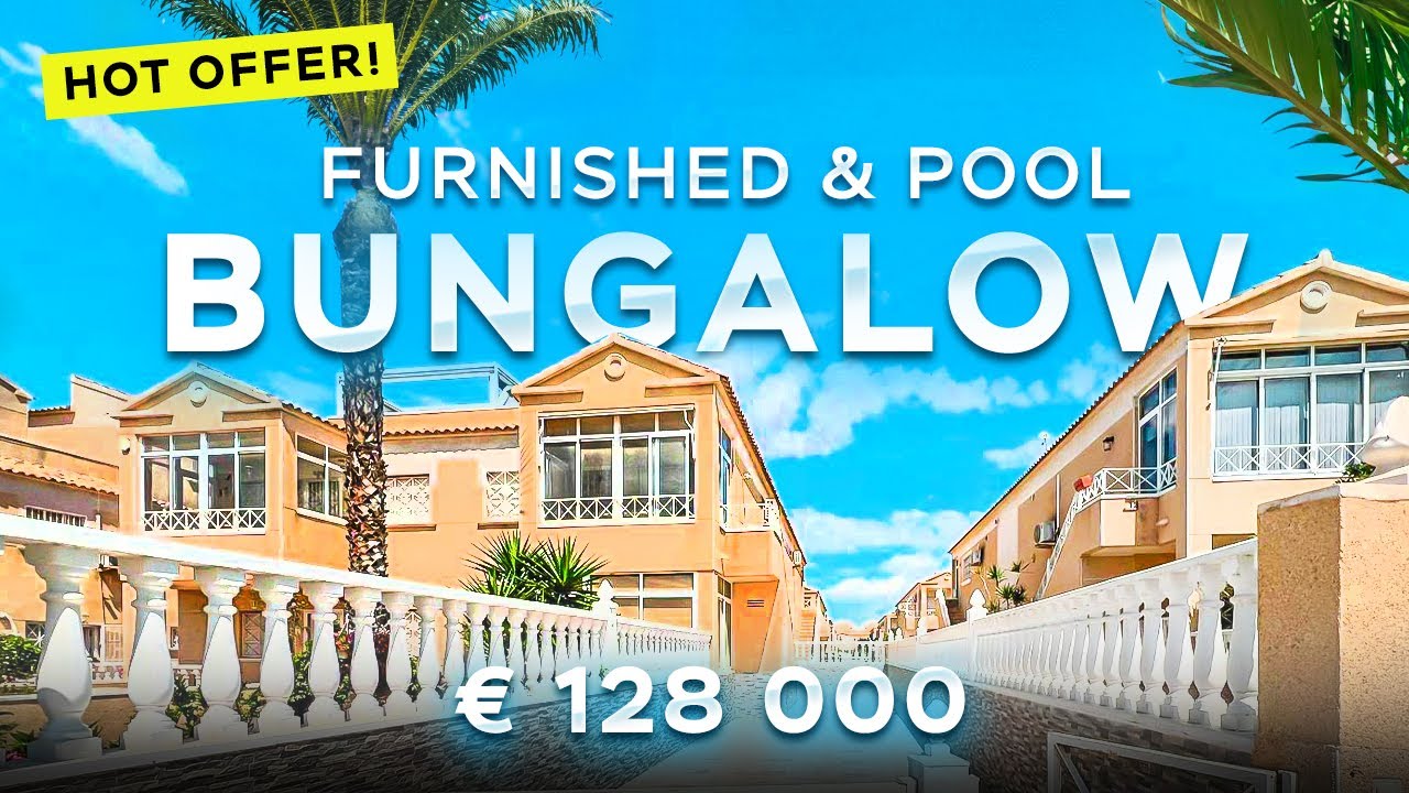 🔥 HOT OFFER 🔥 Bungalow in Torrevieja Furnished & large Terrace, swimming pool | Real Estate Alegria